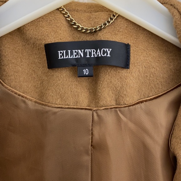 Ellen Tracy Blue fox and wool hooded coat - Picture 11 of 15